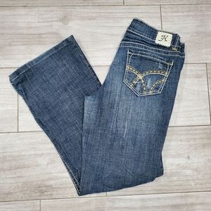 Hydraulic Metro Distressed Low Rise Boot Jeans Size 13/14